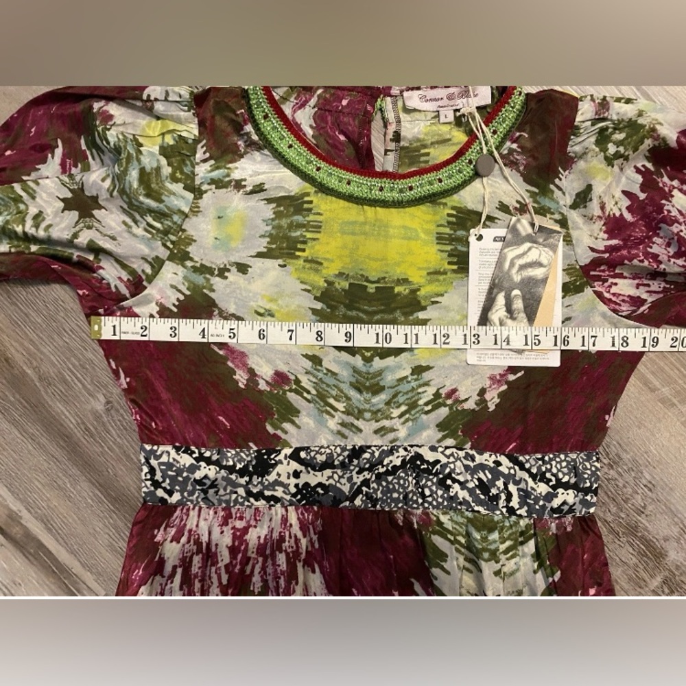 CONNOR & BLAKE Hand Crafted Tie Dye Splash Belinda Maxi Dress Women's Size Large - Picture 12 of 16
